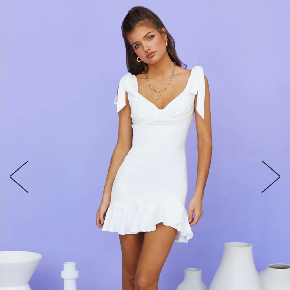 White Hello Molly Mini Dress